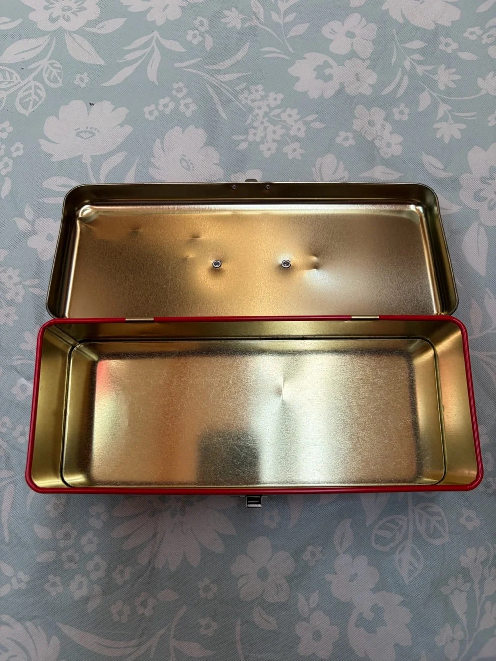 Coca Cola Red Metal Pencil Case
